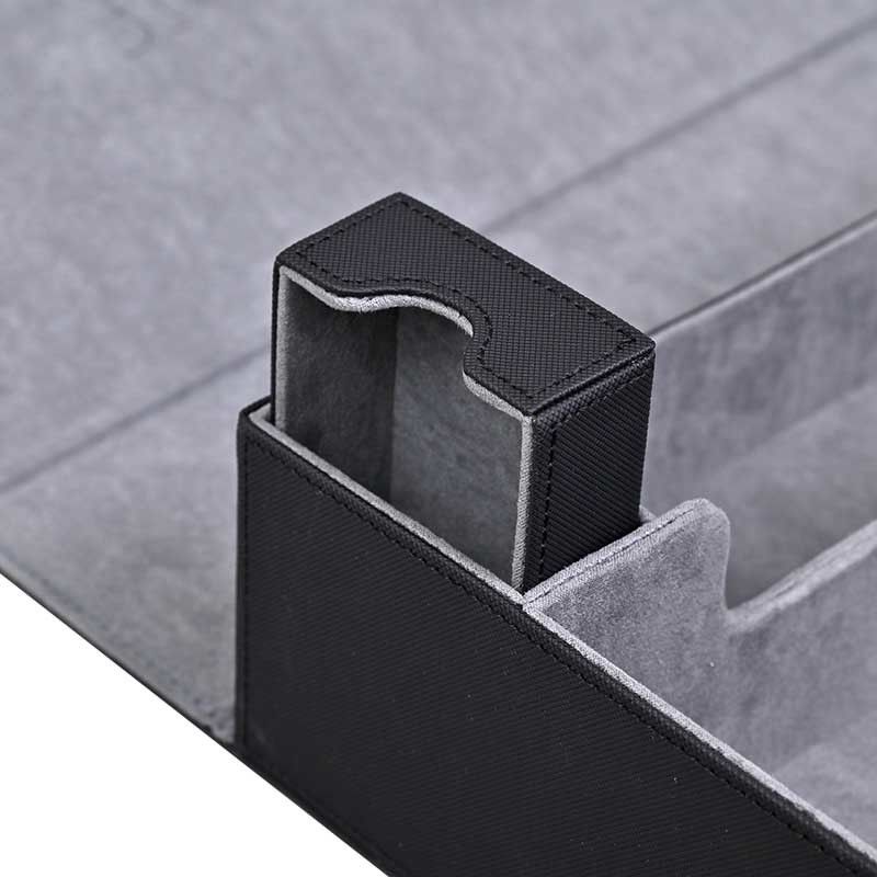 Elegant Black Leather Gift Box Cards Set Packaging Box