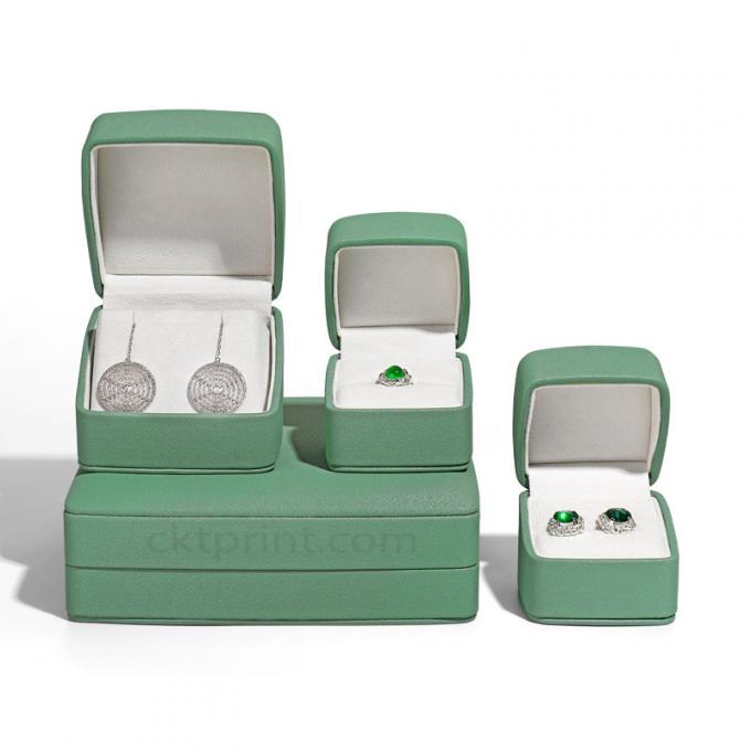 Leather Jewelry Box Customized Recycled Jewelry Gift Box For Ring Earring Bracelet Necklace 0