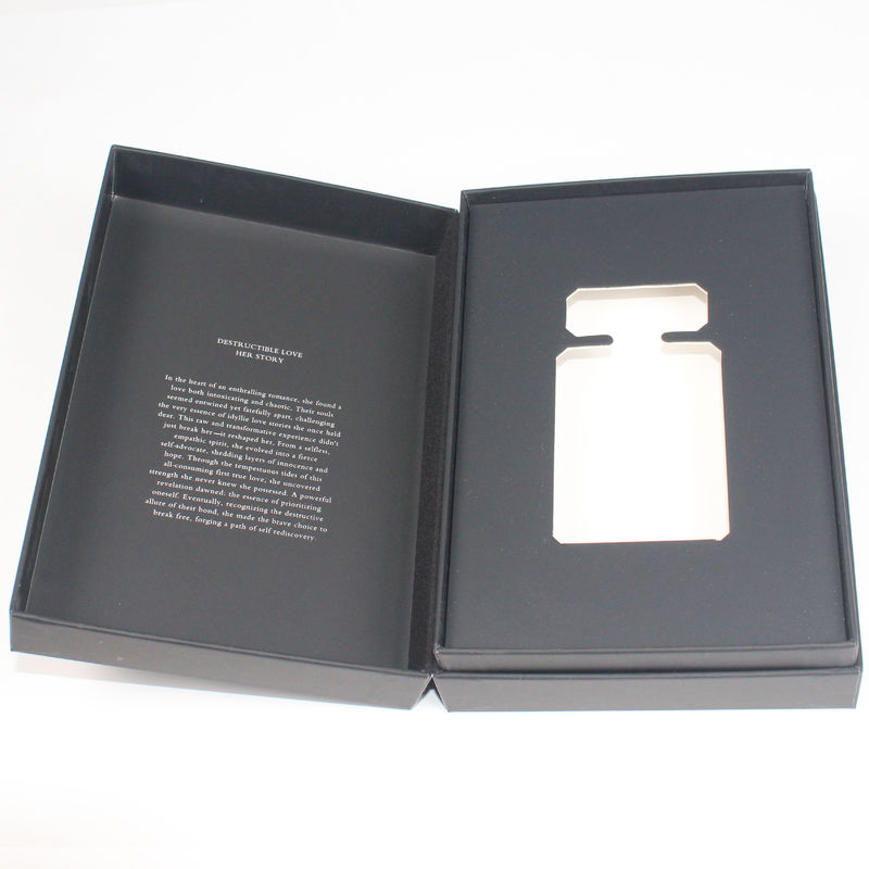 Empty Fragrance Subscription Box Black And White With Foil Stamping Logo