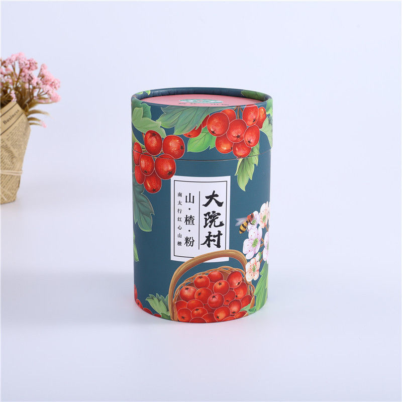 Custom Printed Circle Cardboard Round Box With Moistureproof Aluminum Foil