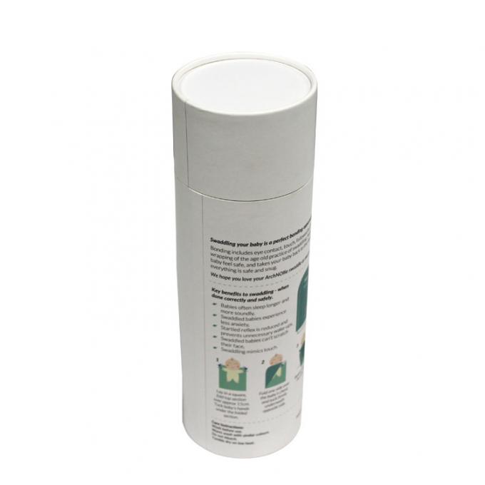 Custom Logo Cardboard Round Box With Window For Baby Blanket 1