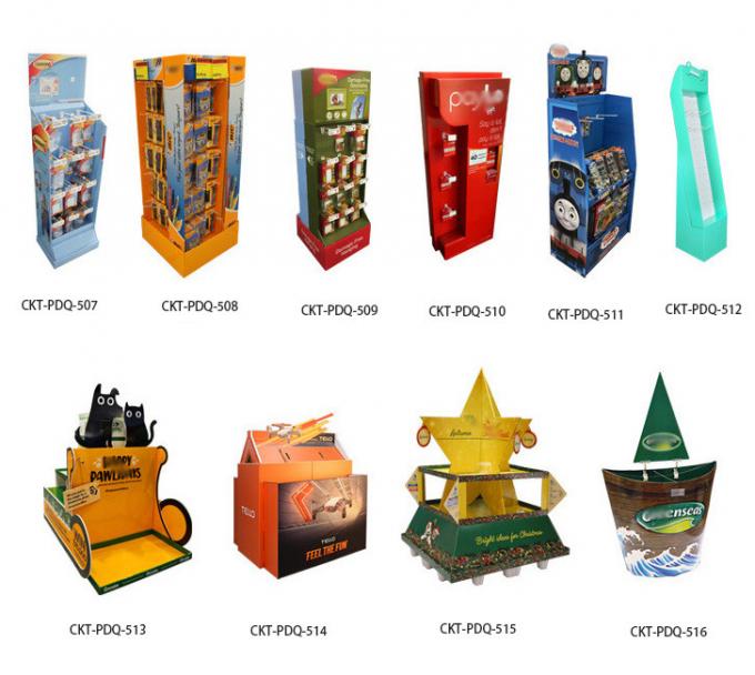 Advertising Cardboard Counter Display Flooring Racking POP Store Shelf Display 3
