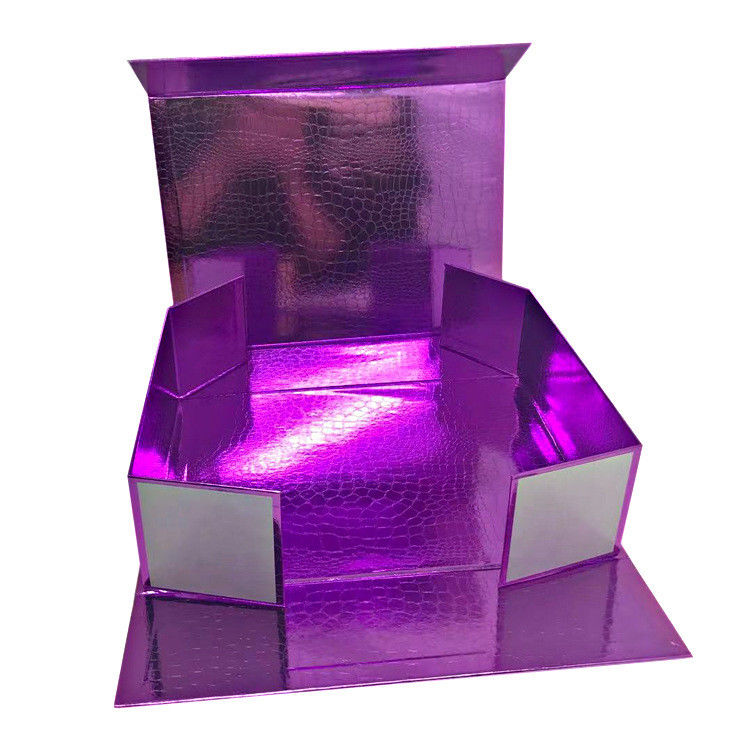 Cardboard Luxury Big Cosmetic Packaging Box Folding Gold Black Rose Gold