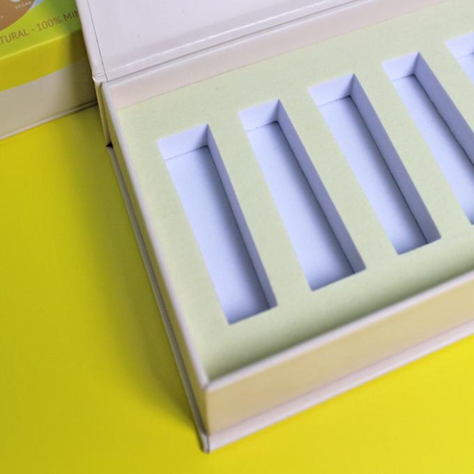 Custom Empty Magnetic Gift Pack Boxes With Colorful Printing And White Foam Insert 1