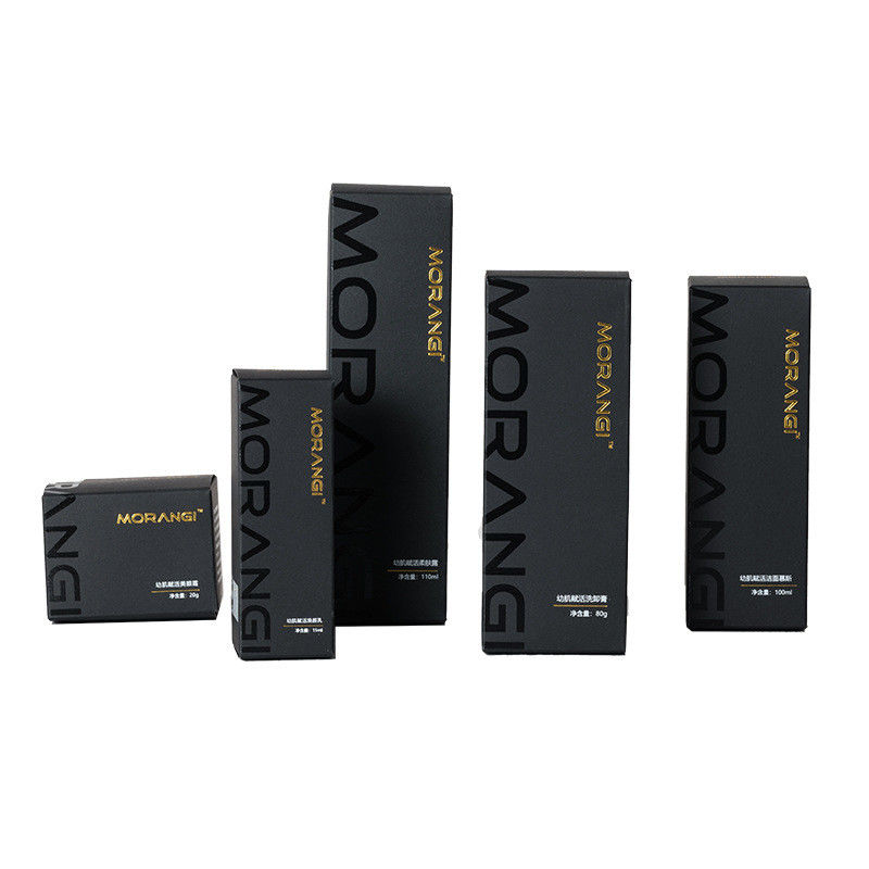 Personalized Perfume Essential Oil Packaging Boxes With Black Custom Design