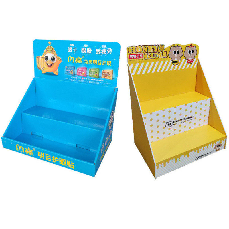 Custom Small Tabletop Cardboard Counter Display Store Display Stand Box