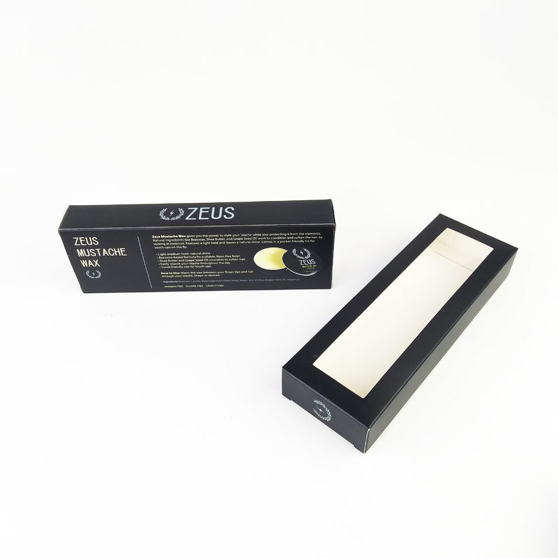 3 Pack Jars Black Paper Packaging Box With Widow