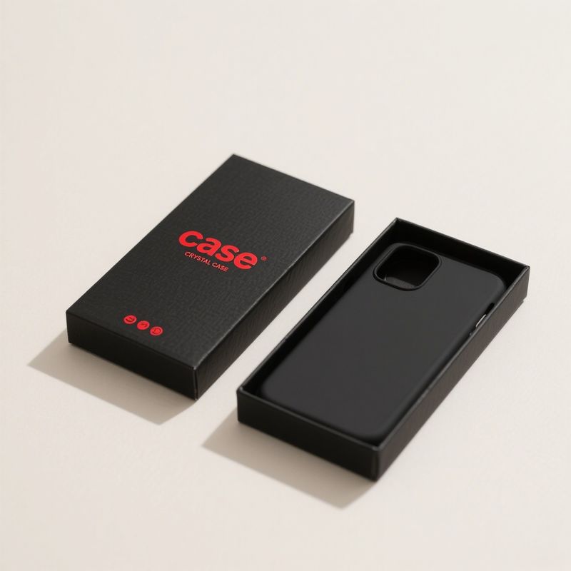 Custom mobile back cover packaging box Kraft Paper Mobile Phone Case Packaging Box 21x10x6cm