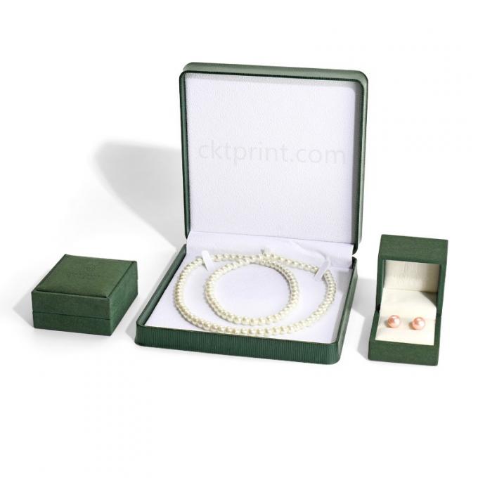 Personalized Luxury Bracelet Earring Jewelry Packaging Box With Best Leather 0