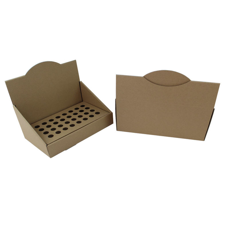 Brown Cardboard Display Boxes Eco Friendly Display Stand