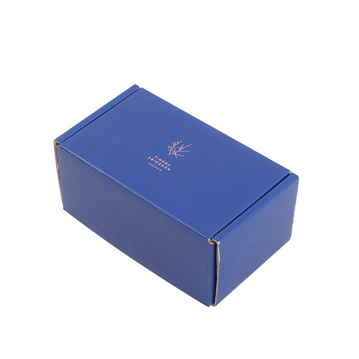 Rigid Cardboard Blue Pink Mailer Shipping Box For Perfume Botlle