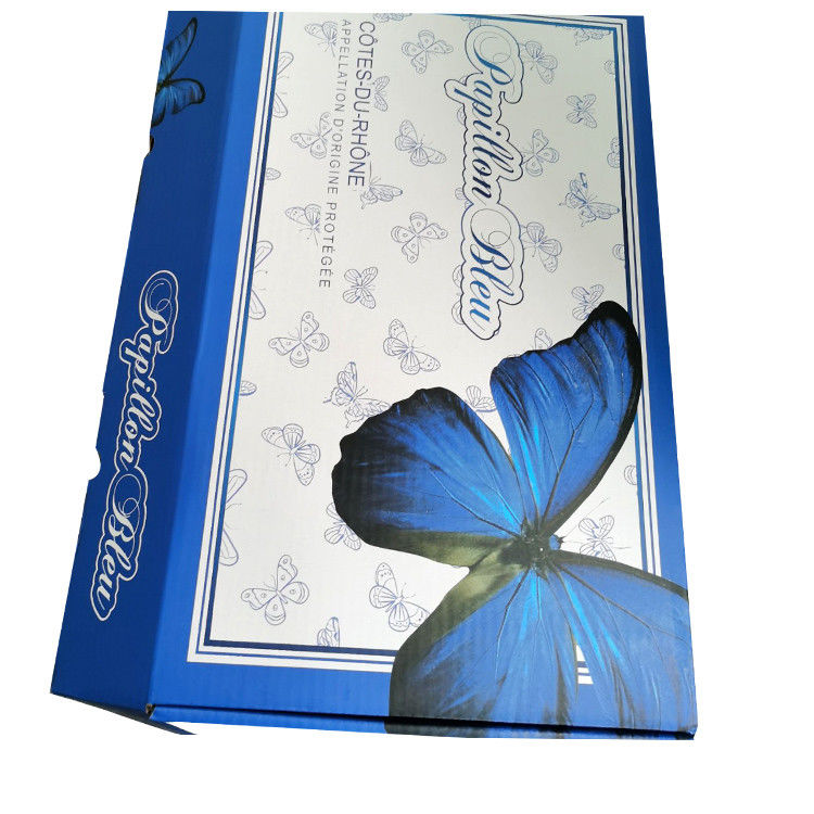 Heavy Duty Mailer Gift Boxes Printed Colorful Custom 6 Pack Wine