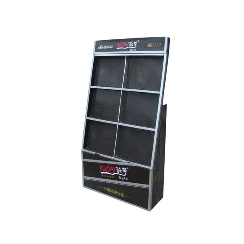 Modern 3 Tier Cardboard Counter Display Underwears Cloth Socks Display Stand