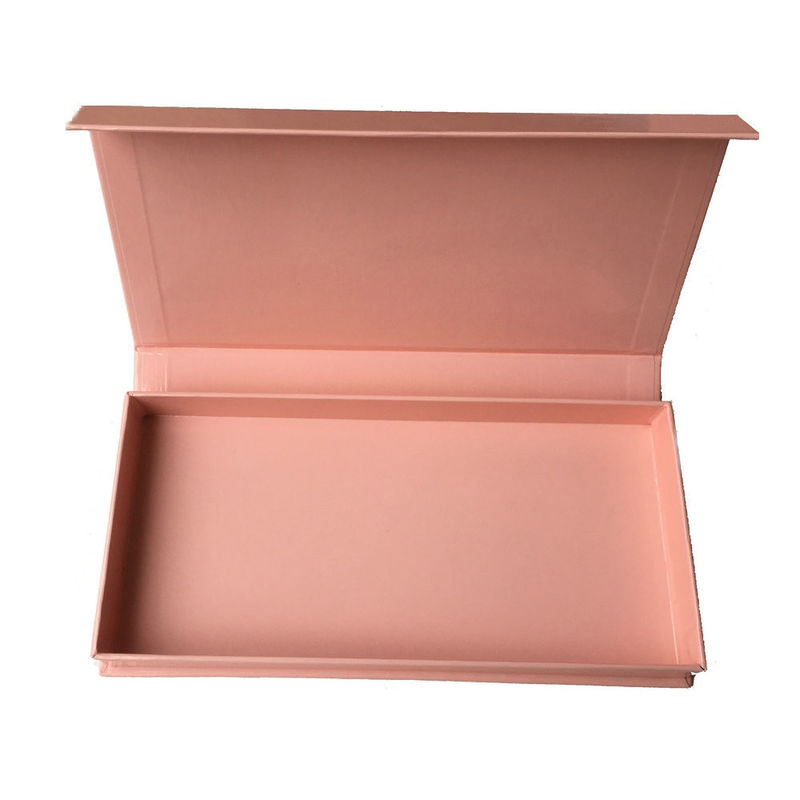High Glossy Pink Chipboard Magnetic Closure Gift Box