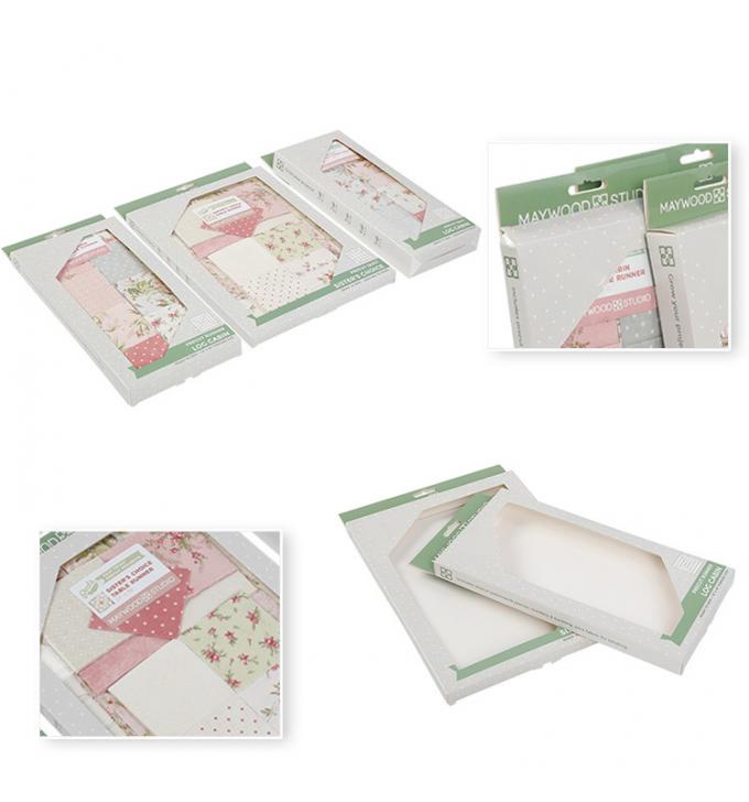 Custom Cardboard Window Packaging Boxes For Scarf Cloth 1