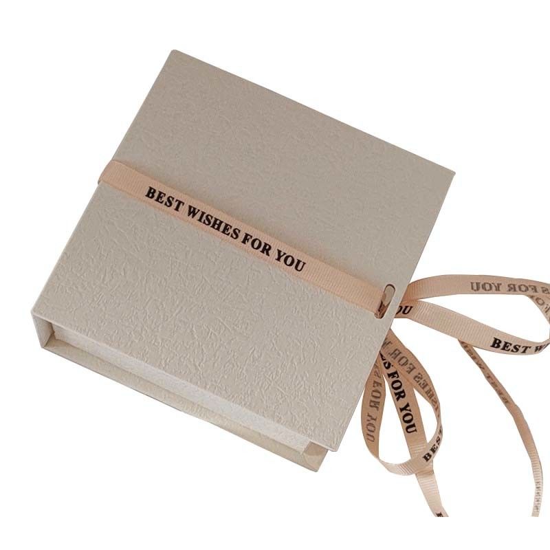 Wholesale Luxury Gift Packaging Box With Ribbon Square Shape Customized