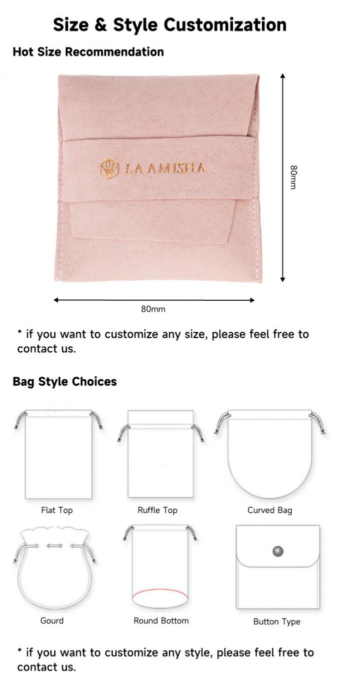Bulk Custom Jewelry Bags Jewelry Pouches With Logo Wholesale 2