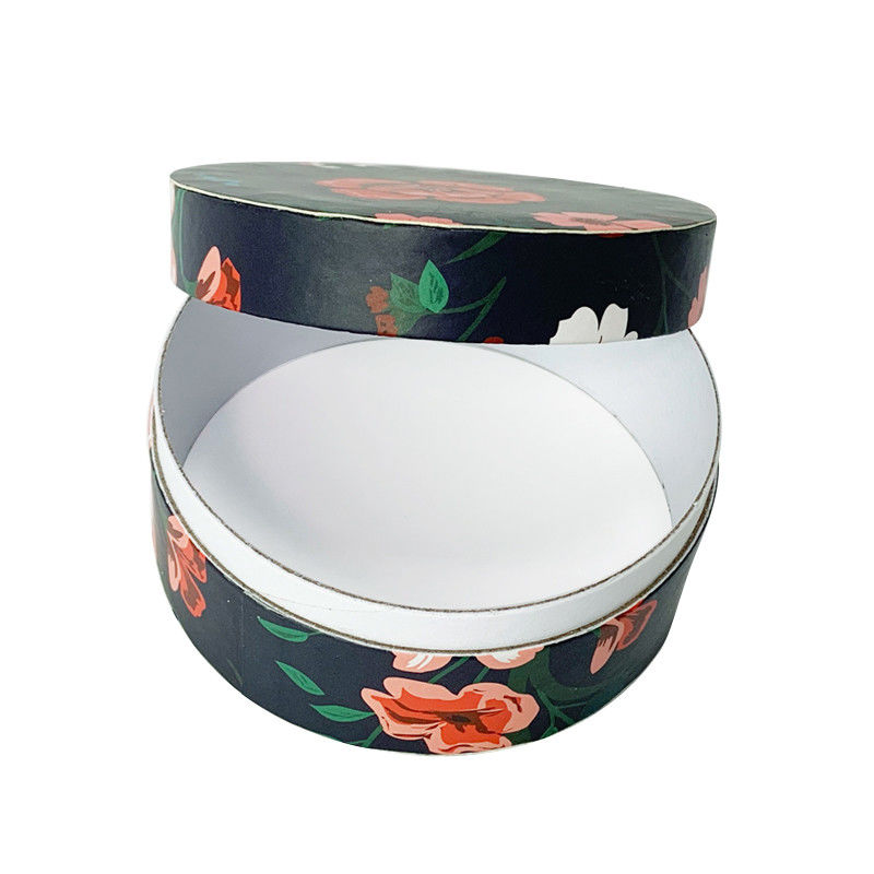Custom Printed Round Paper Box With Lid
