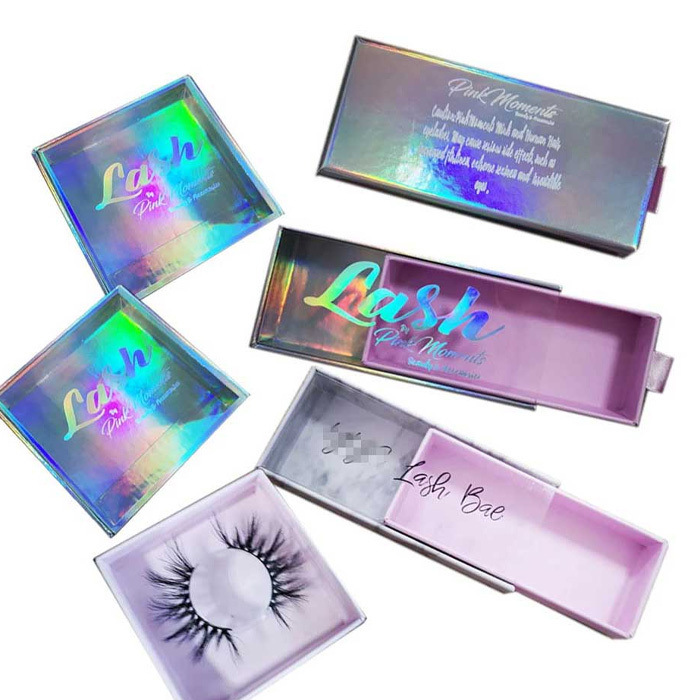 Wholesale Luxury Custom Logo Eyelash Packaging Box for False Eyelashes