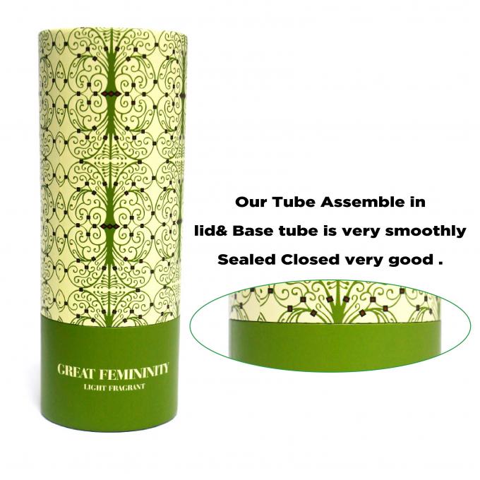 Colorful Printed Circle Cylinder Cardboard Round Box Containers For Light Fragrant Lamp 2