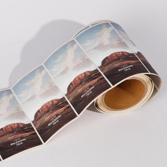 750ml Custom Beer Bottle Labels Roll Printing waterproof OEM ODM 0