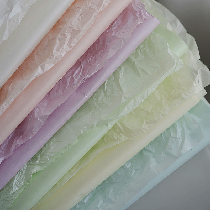 Custom Birthday Flower Wrapping Paper Red Pink Purple