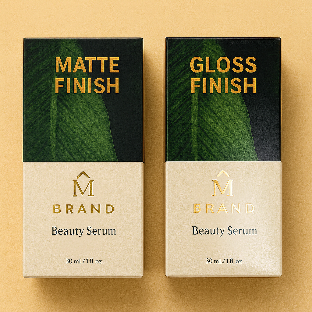 Matte vs. Gloss Finishes: How to Choose the Right Look for Custom Boxes
