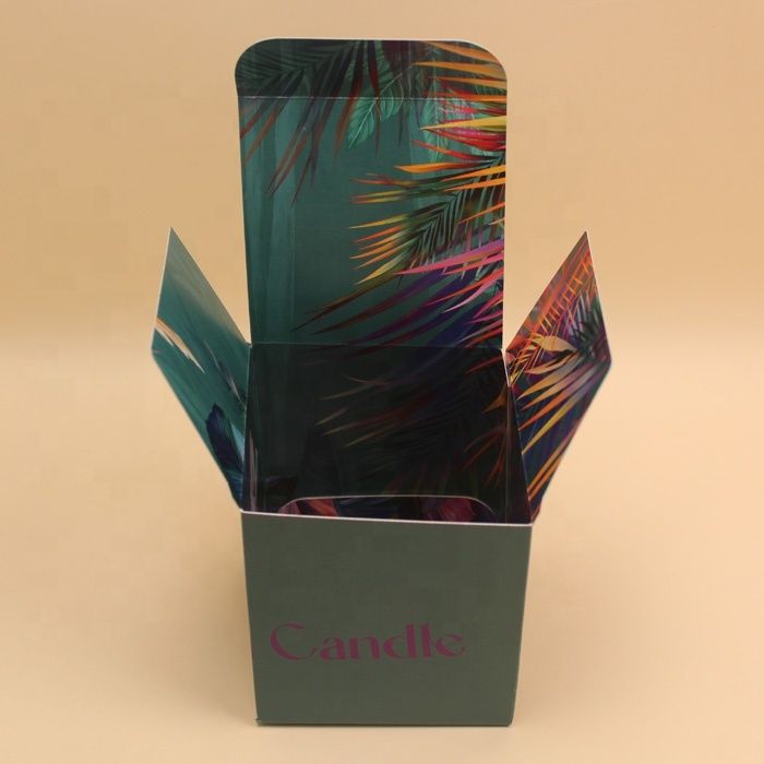 Custom Luxury Candle Packaging Box Wholesale , Candle Gift Boxes With Recycled Paper And Logo Printing