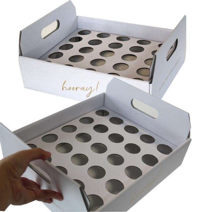 Cardboard Confetti Cone Holder Tray And Box With Custom Logo 0