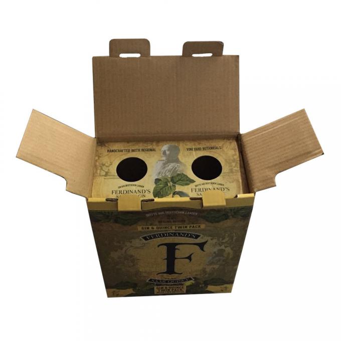 Custom Folding Carton Box Packaging Printed Full Color For Twin Pack Wines 1
