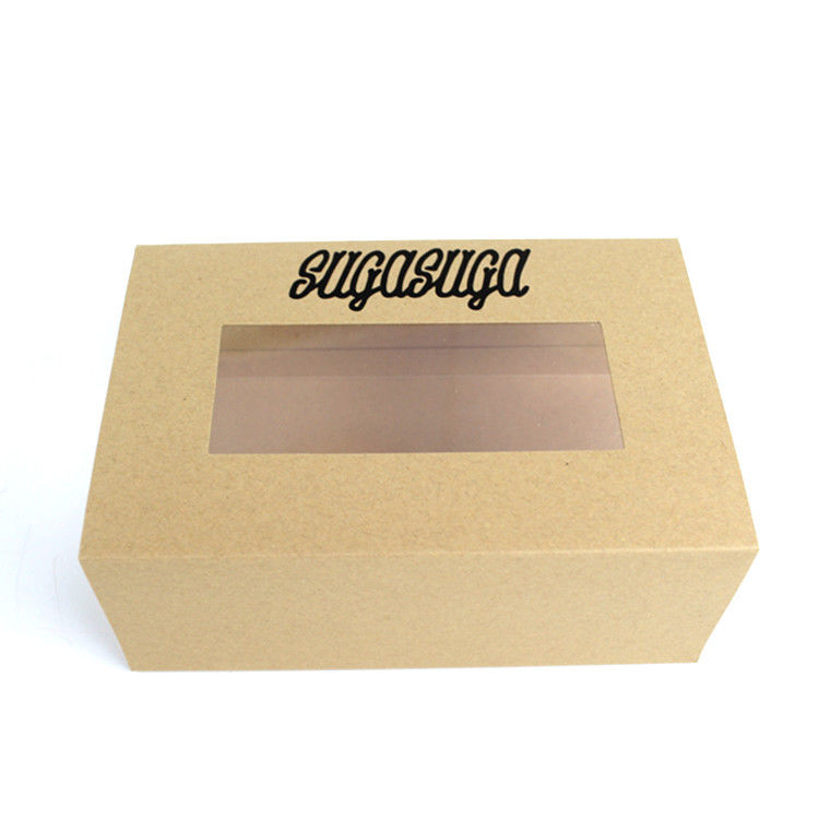 Recycled Cardboard Eco Conscious Eco Friendly Packaging Box Vinyl Window