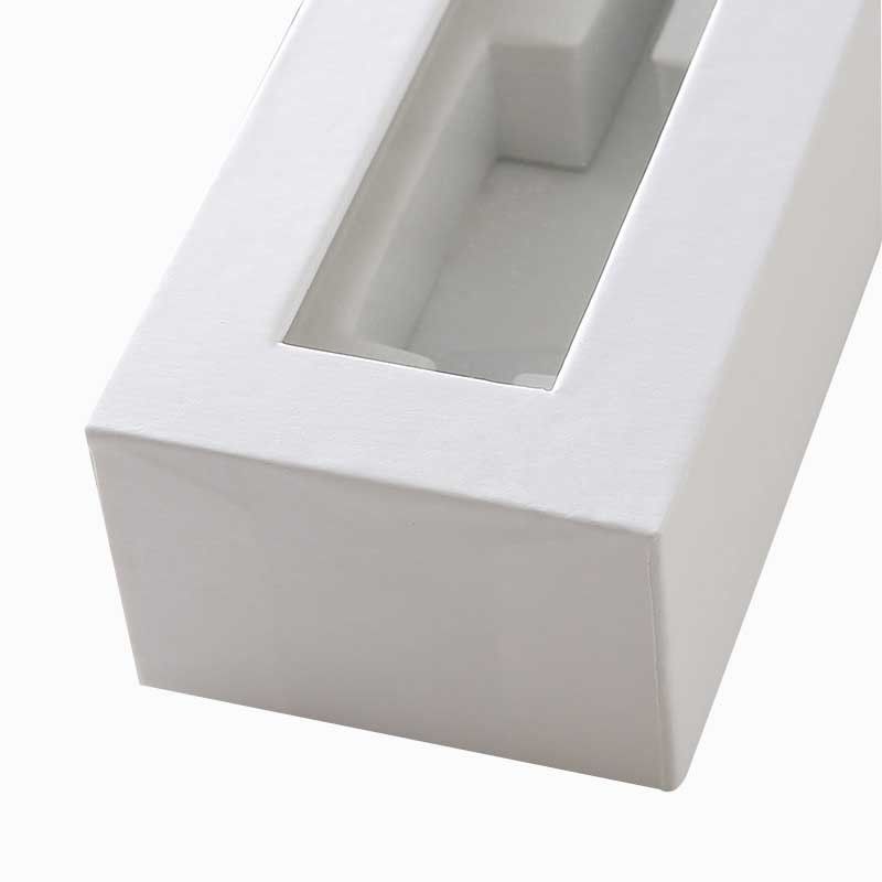 Cardboard Window Gift Boxes Custom White Box With EVA Foam Insert