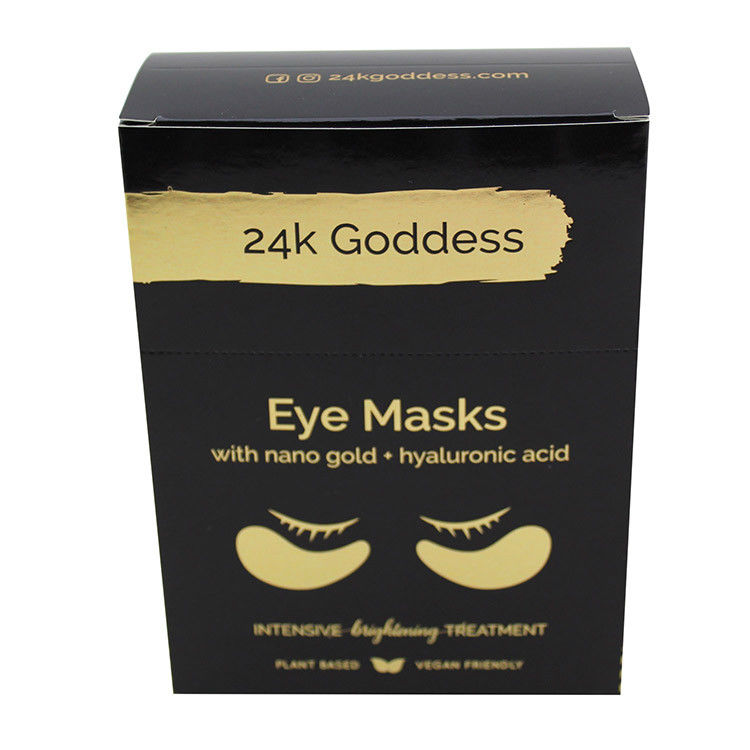 Custom Paper Cosmetic Beauty Box Packaging For Eye Masks With Logo