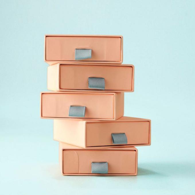 Paperboard Pink Jewelry Gift Boxes Personalized Color 1