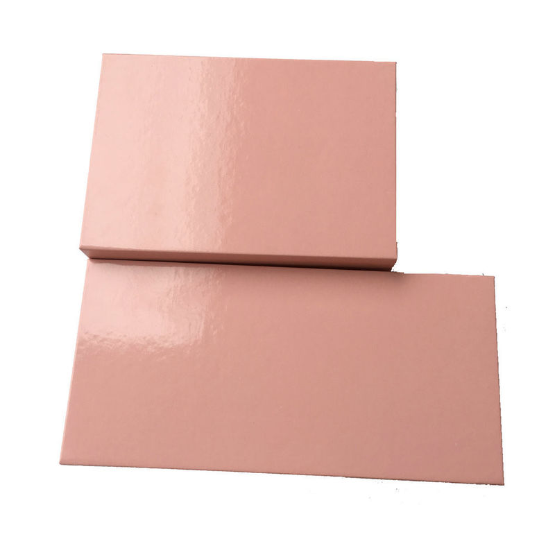 High Glossy Pink Chipboard Magnetic Closure Gift Box