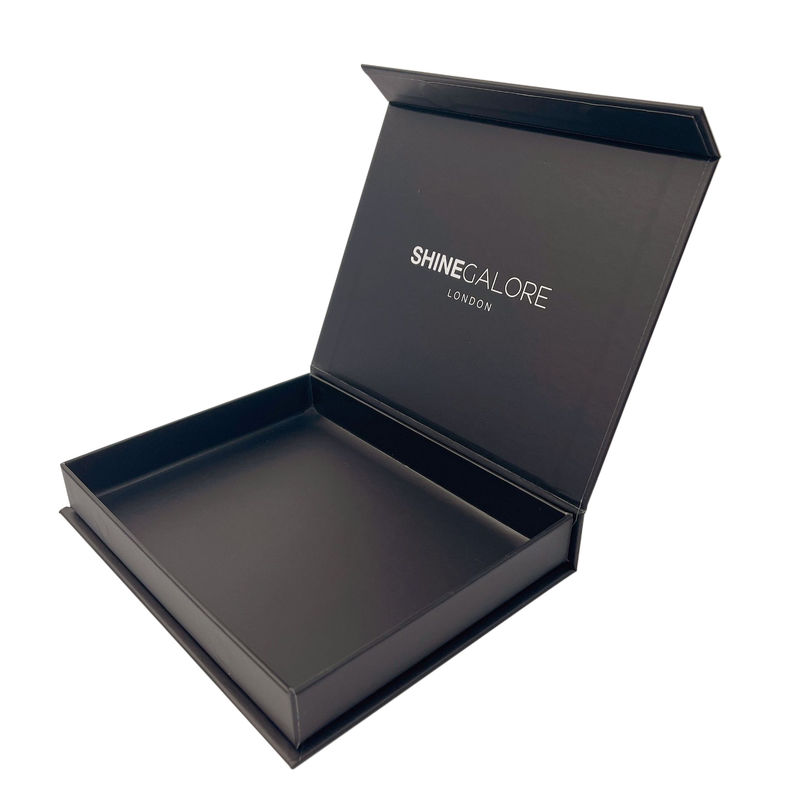 Black Large Magnetic Gift Box With Custom Logo And Size