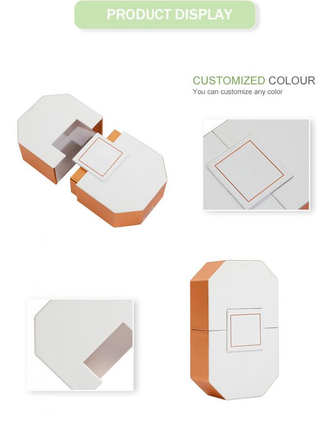 Fashion Orange Perfume Packaging Box Custom UV Coating Surface 0
