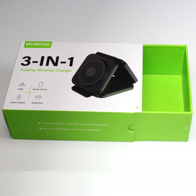 Creative Custom Printing Drawer Box Rigid Paperboard Packaging Folding Wireless Charger Sliding Gift Boxes 1