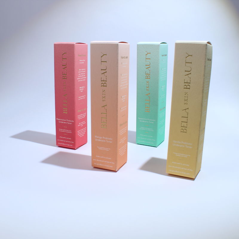 Custom Folding Carton Makeup Box Packaging For lotion bottle With Textured Surface