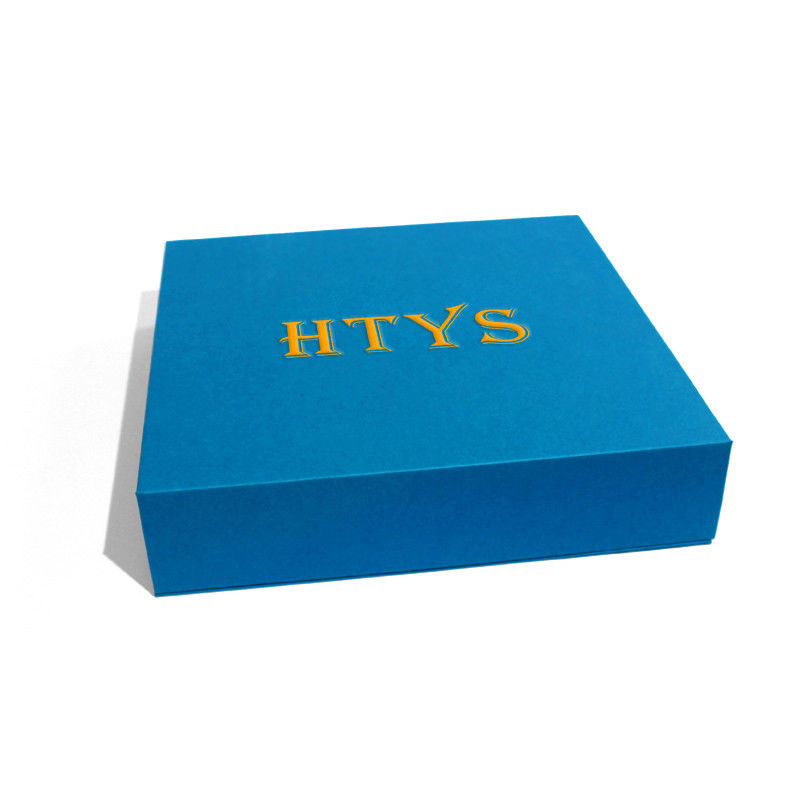 Blue Magnetic Gift Packaging Box Made For Products With Foam And Custom Design