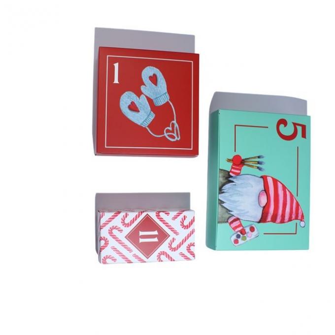 Custom Box Designs Empty Gift Box Christmas Calendar Box  Personalized Packaging Boxes 2