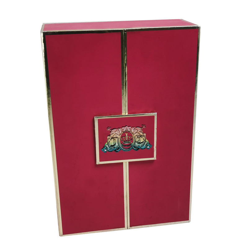 Pink Cardboard Packaging Boxes Containers With Superimposed Foam Insert Accessory