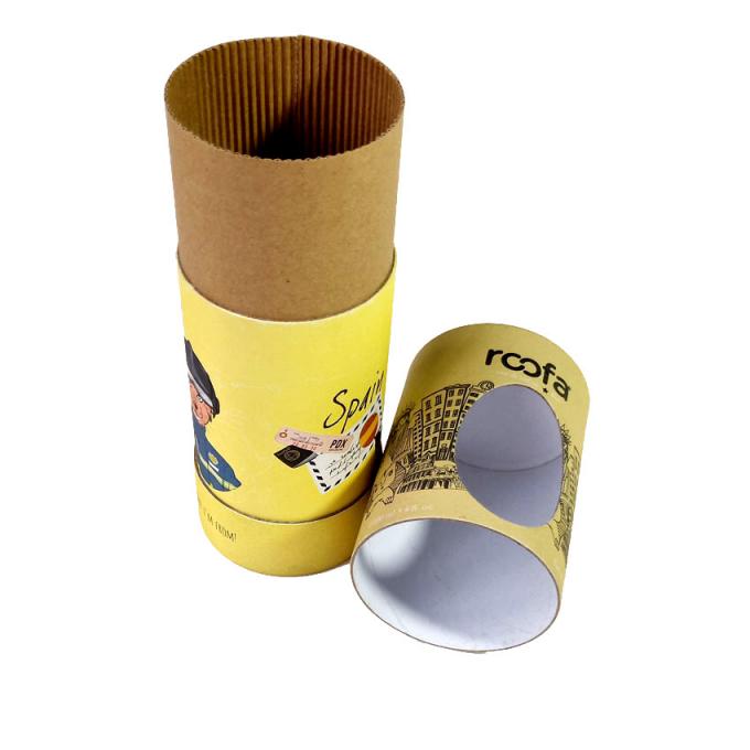 Crayon Gift Cardboard Round Box With Lids Window 0