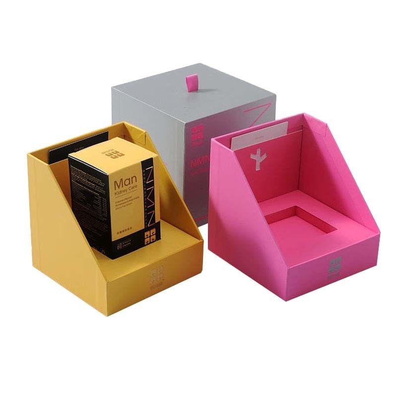 Custom Golden Pink Candle Gift Box Packaging Paper Gift Bag