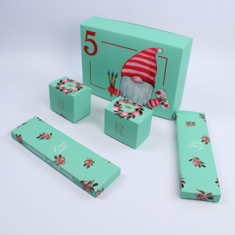 Custom Recyclable Mystery Surprise Paper Boxes Packaging Christmas Cosmetic Product