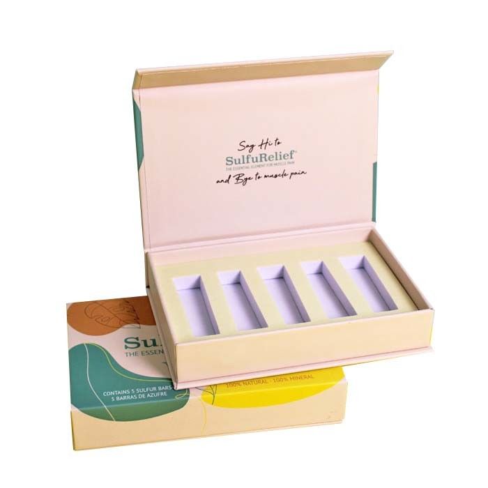 Recyclable Cosmetic Magnetic Lipstick Box Rigid Cardboard Packaging