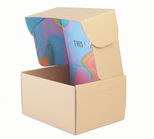 Corrugated Cardboard Boxes With Double Side Printing Design For Shipping