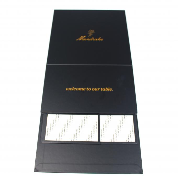 Essential Oil Collapsible Beauty Gift Box in Black with Rigid Cardboard and Custom Size 1