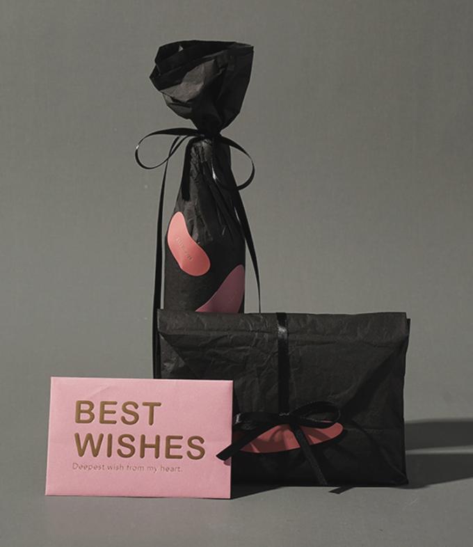 Paper Wedding Candy Gift Bag With Pink Ribbon Handle 2