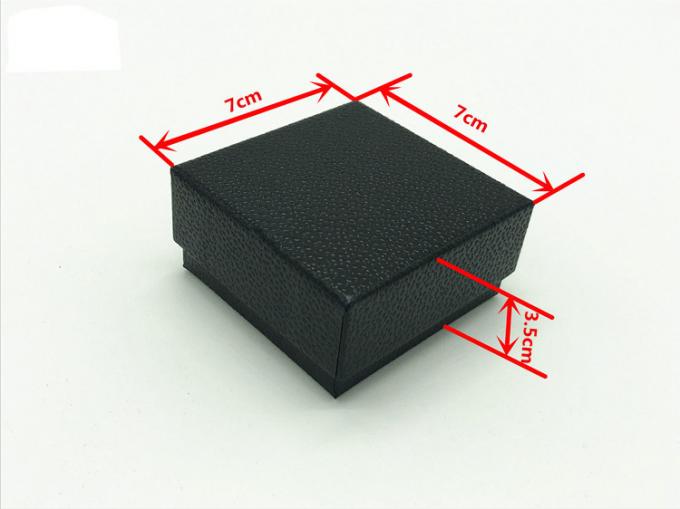 Leather Pink Purple Ring Jewelry Packaging Box With Velvet Foam Insert 3